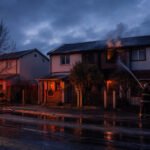 Incendio deja dos viviendas con daños de consideración en Villa Santa Inés
