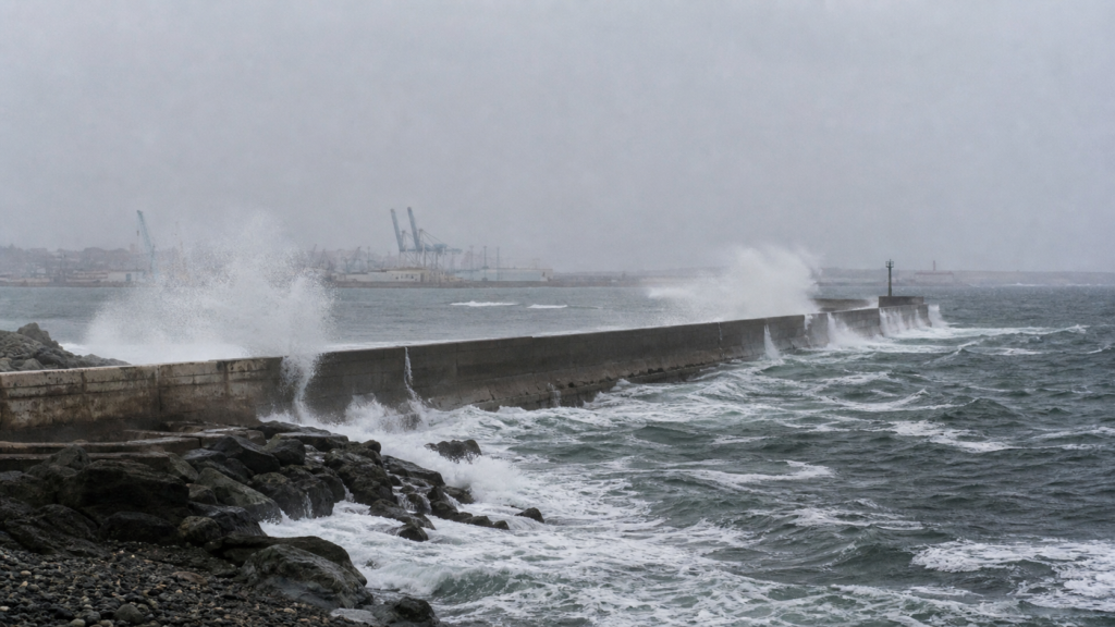 MOP y Armada preparan reparación de emergencia del Molo de Abrigo tras marejadas