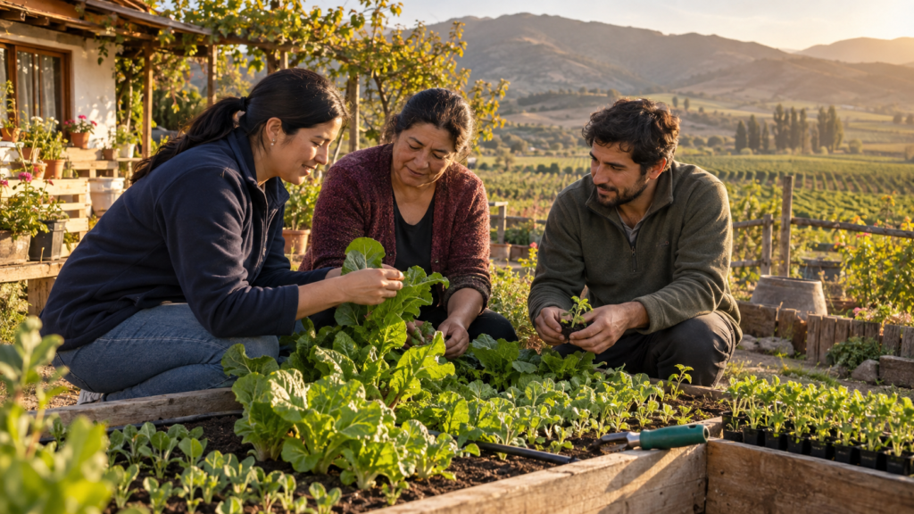Salud rural prepara proyecto de huertos familiares en Casablanca