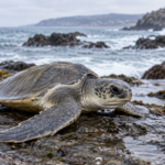 Rescatan en Quintay a tortuga olivácea juvenil con deshidratación