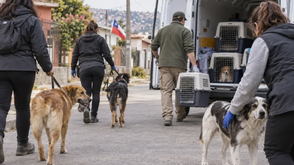 Viña del Mar rescata a 11 perros que permanecían en vivienda de Nueva Aurora