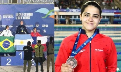 joaquina negrete: bronce sudamericano en natación para villa alemana