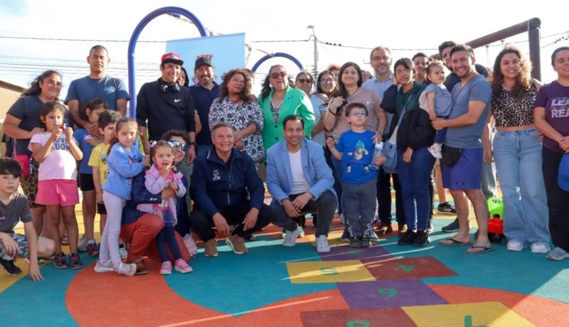 villa alemana: inauguración de la renovada plaza las piedras en alto el canelo