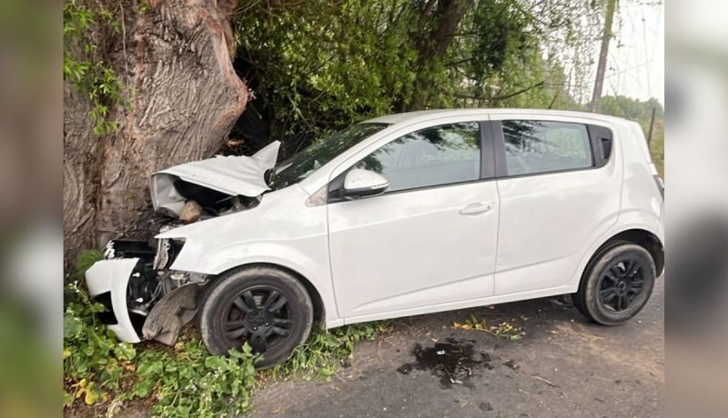 accidente en ruta f‑300 deja lesionadas a madre e hija
