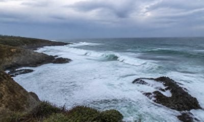Costa rocosa del litoral central en el área de Quintay y Tunquén