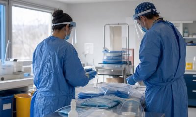 Equipos de salud durante una capacitación clínica de emergencia