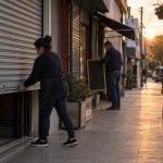 Comercio de Casablanca cierra sus cortinas al terminar la jornada