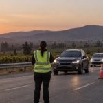 Control preventivo de tránsito en una carretera interurbana