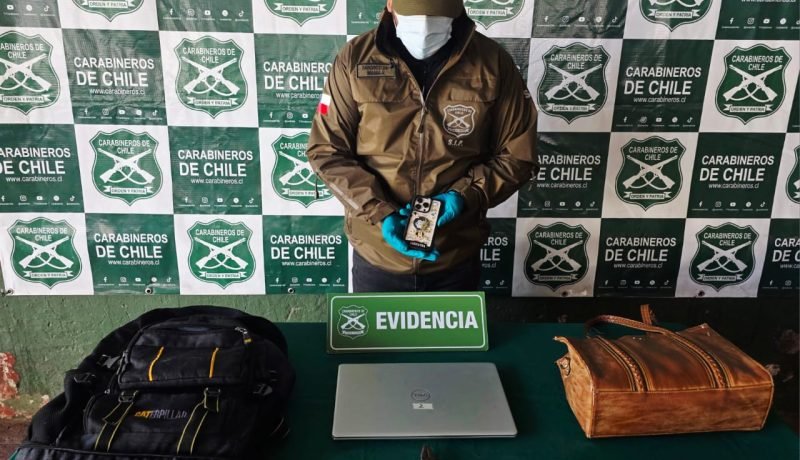 carabinero de franco detiene a ladrón en oficina de los andes