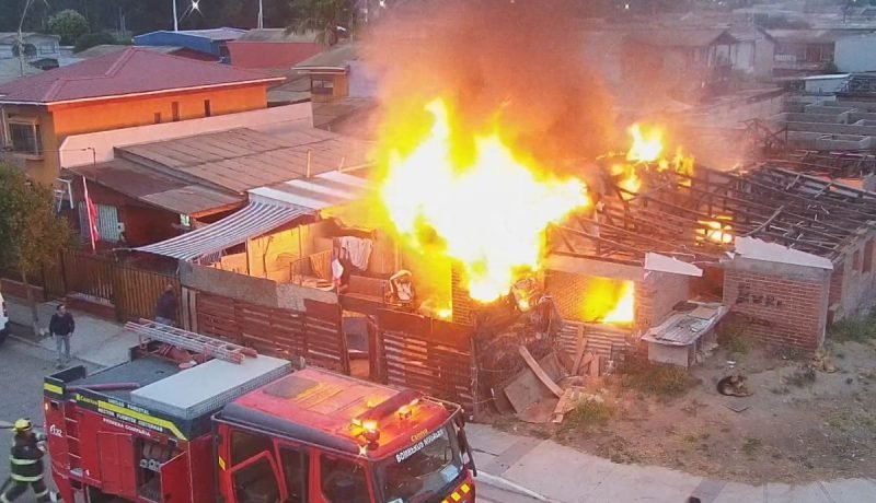 incendio en nogales: casa ocupada por personas sin hogar afectada