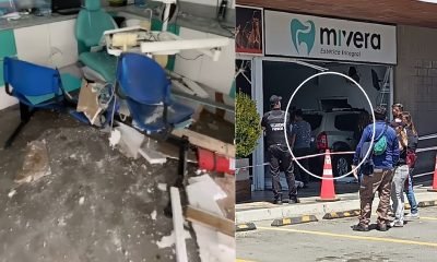 accidente en limache: auto se incrusta en clínica dental