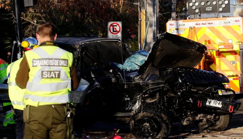 joven de 20 años fallece en accidente frente al reloj de flores, viña del mar