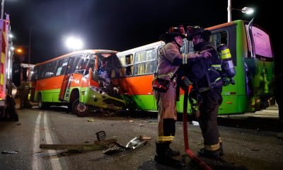bus en valparaíso: conductor evita desbarrancamiento y salva a pasajeros