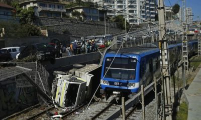 hombre atropellado por tren en metro valparaíso: servicio interrumpido