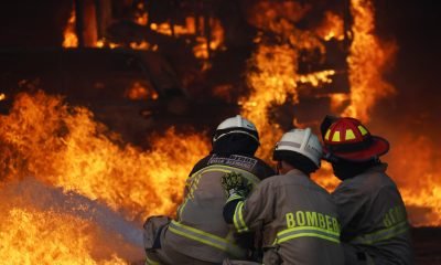 incendio en la cruz: bomberos movilizan recursos, hay un herido