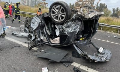 colisión múltiple en troncal sur viña del mar: dos lesionados y alta congestión