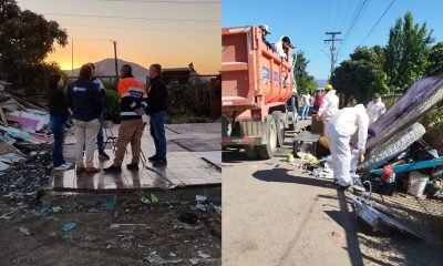 incendio en san pedro, quillota: cinco damnificados y operativo de despeje