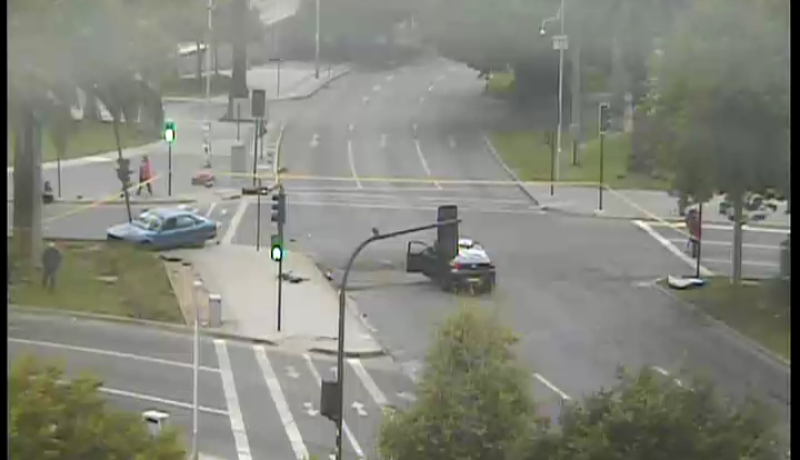 cinco heridos en colisión vial por conductor ebrio en viña del mar