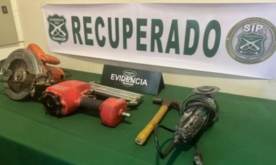 la ligua: recuperan herramientas robadas a constructora tras detención
