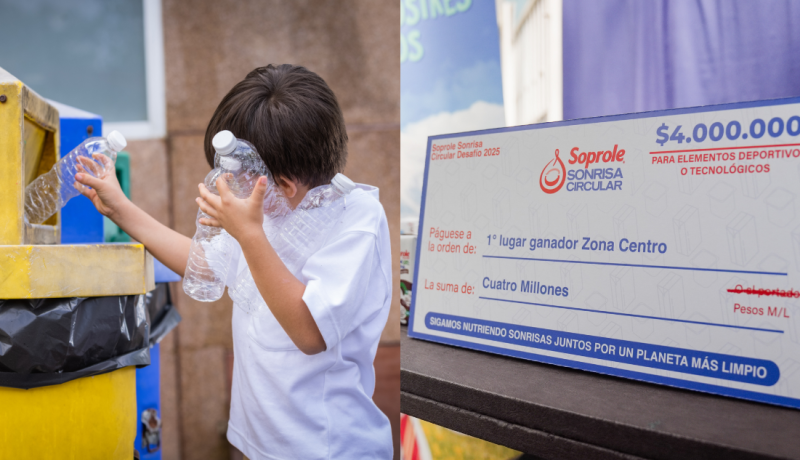 escuela peter pan de san antonio lidera reciclaje en desafío soprole