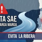 Gráfica editorial de alerta SAE por crecida del estero Marga Marga en Viña del Mar