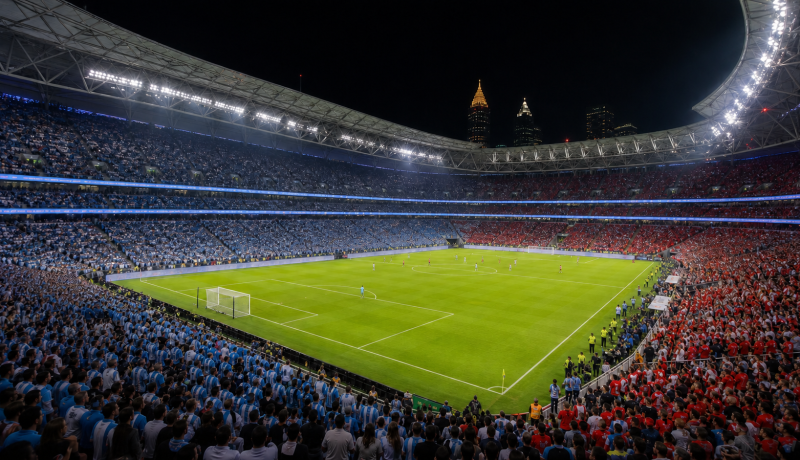 Estadio durante la semifinal entre Argentina e Inglaterra del Mundial 2026