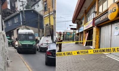 valparaíso: asalto a servipag, balacera y cinco detenidos