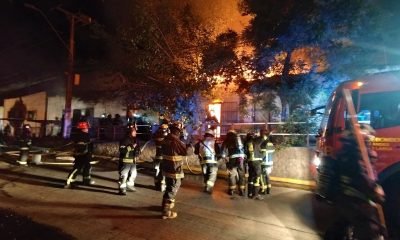 incendio en los andes: cuatro casas destruidas y familias damnificadas