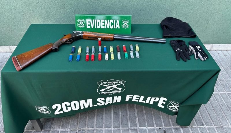 detenido por disparos al aire en san felipe con escopeta y municiones