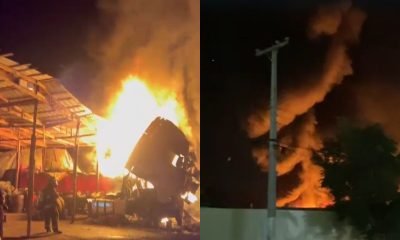 incendio en quillota: dos camiones destruidos en ruta 60 ch