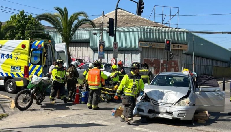 colisión en quillota: un lesionado en avenida condell