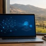 Computador ejecutando un modelo de inteligencia artificial de forma local en un escritorio del valle de Casablanca