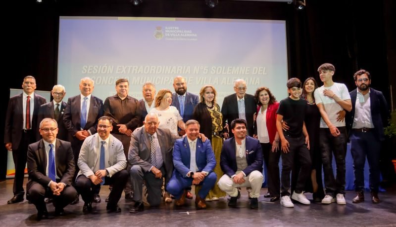 villa alemana celebra 131 años: homenaje a 9 ciudadanos destacados