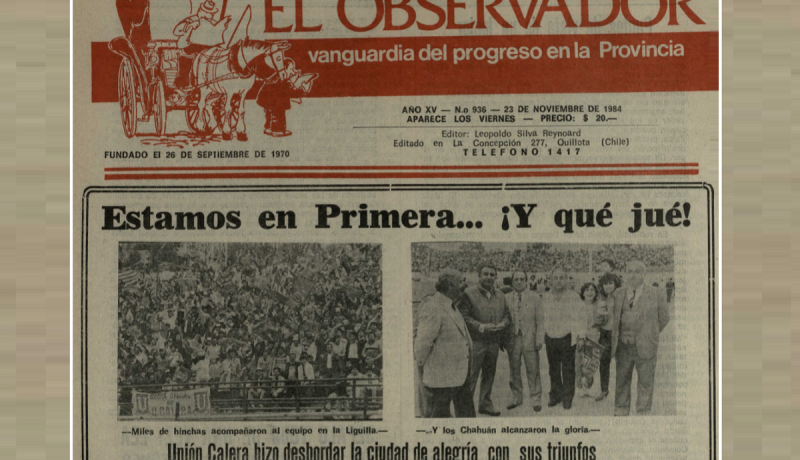 unión la calera: 41 años del histórico ascenso a primera división en 1984