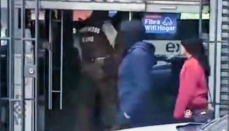 seis detenidos por turbazo a tienda entel en los andes