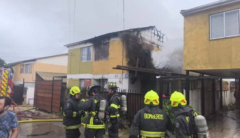 incendio en quilpué deja a familia damnificada en los pinos