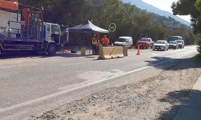 aguas pacífico suspende obras en ruta f100g por peregrinación a lo vásquez