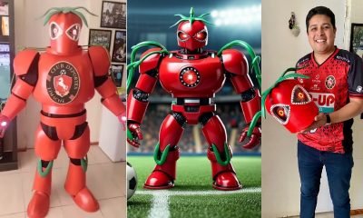 el "tomate mecánico" de limache: el cosplay viral que enamora a los hinchas