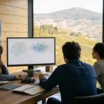 Equipo regional revisa visualizaciones de datos y proyectos de innovación