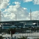 Vista exterior del estadio de Miami donde Inglaterra venció a Francia por el tercer lugar del Mundial 2026