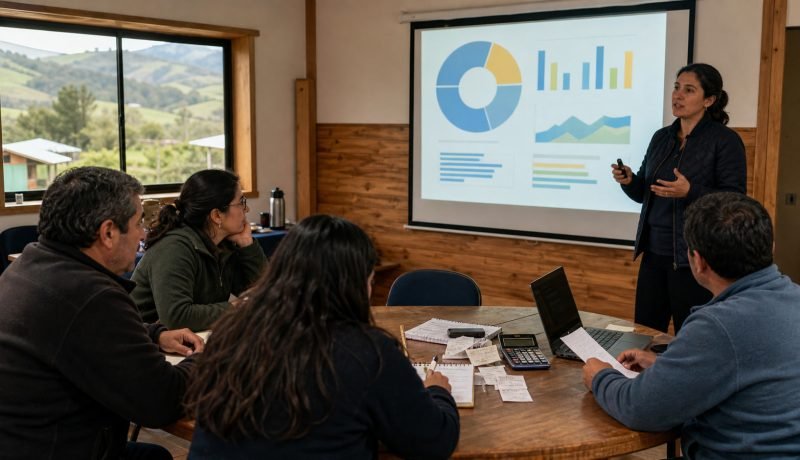 Emprendedores participan en un taller práctico de gestión financiera